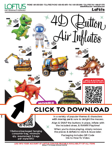La Fete4D Button Air Inflates