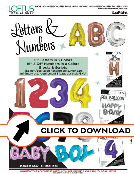 La Fete Letters Numbers